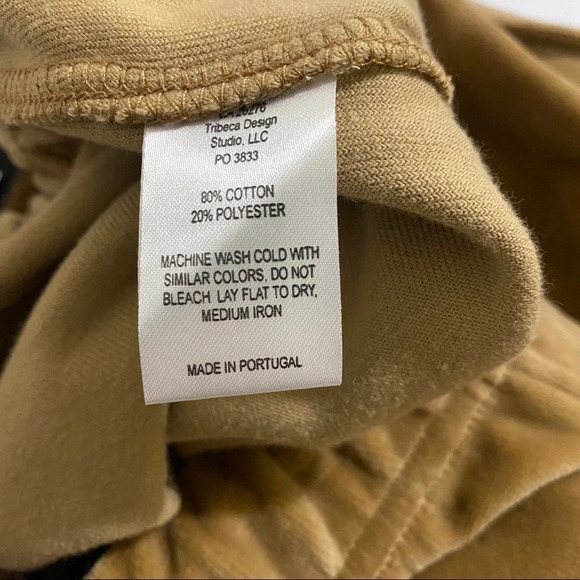 Nili Lotan Daphne Camel Cotton-Blend Velour Track pants M NWT - Picture 6 of 6